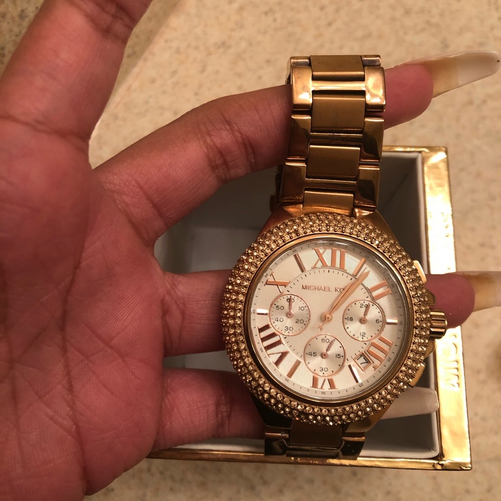 Gold unisex Michael kors  watch